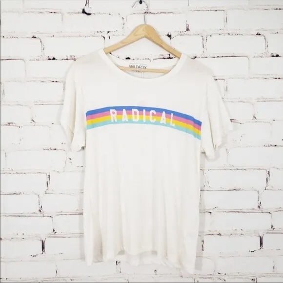 New Wildfox Graphic "Radical" T Shirt Size Small Women's - Picture 2 of 4